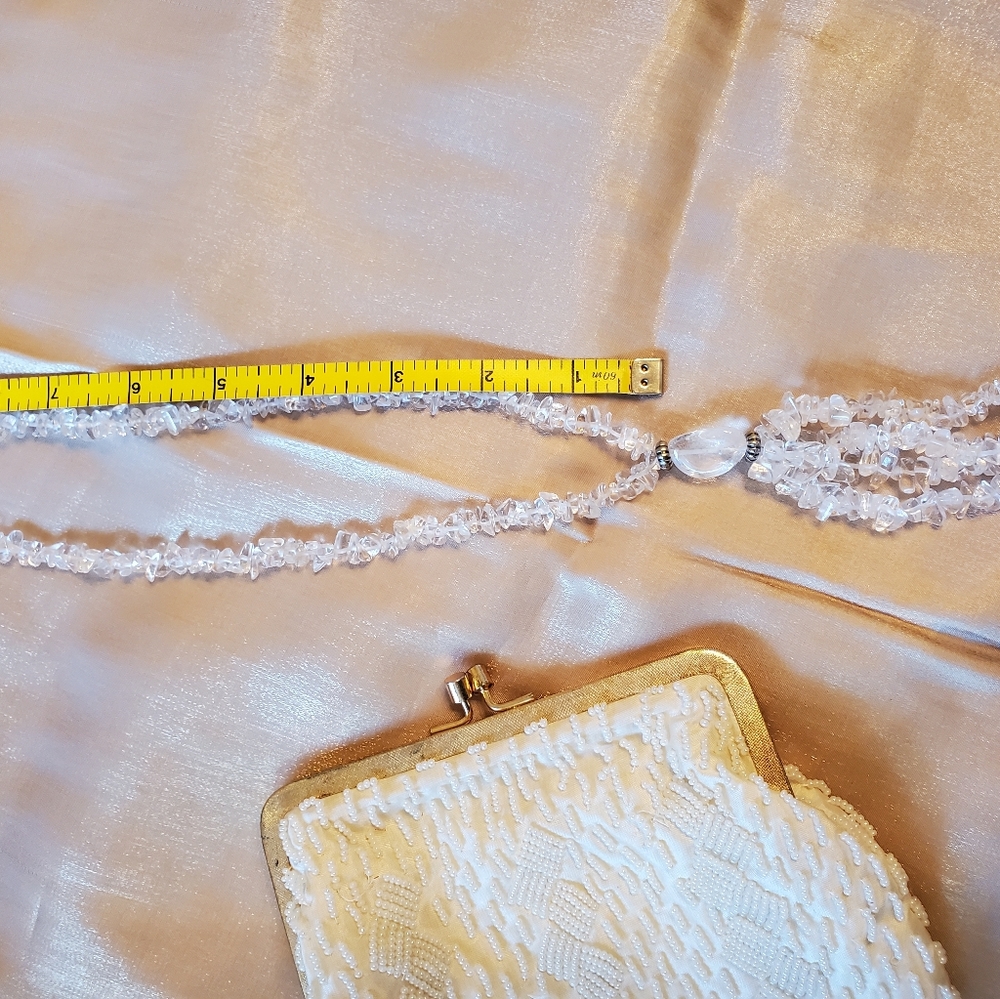 Crystal quartz hand made drop necklace - Picture 3 of 11